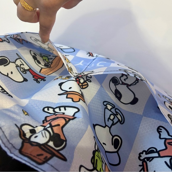 Snoopy Patterned Tote Bag - Black and Blue - Picture 7 of 10